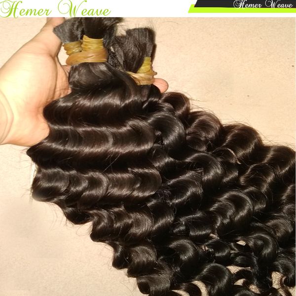 

never ending beautiful hair 4pcs virgin bulk hair peruvian tight curly rommantic curls, Black