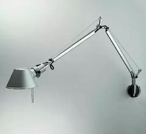 Алюминиевый плафон Настенный светильник с длинной рукояткой Бра металлический настенный светильник Механический дизайн Настенный светильник для столовой Кабинет Гостиная