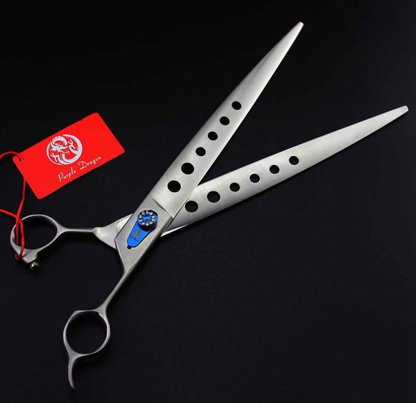 

with retail leather case purple dragon 10.0" professional hair scissors hair cutting scissors pet hair scissors