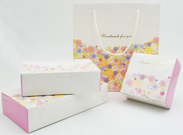 

pink flower mooncake box egg-yolk pastry box moon cake box wholesale ,cookies box 3 sizes 10pcs/lot ing