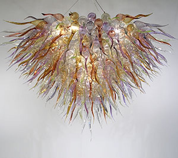 

бесплатная доставка цвет / размер customized ce / ul сертификат 100% рука выдувное стекло люстры освещение мини потолочное освещение