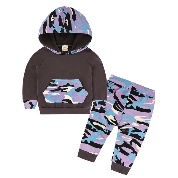 

2017 new born baby clothes autumn winter baby clothing sets hooded +pants 2pcs baby outfits children outfit boys clothes wholesale, White