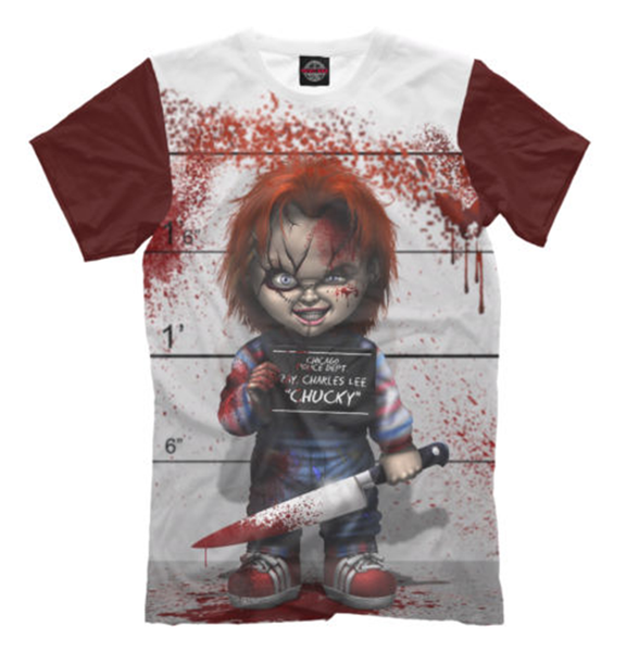 

New Fashion Women/men's 3D Print Movie Chucky Doll Child's Play Horror Casual Short Sleeves T-shirt