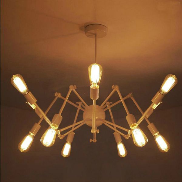 Modern Brass Mid Century Sputnik Atomic Chandelier Starburst Light Modern Brass Mid Century Sputnik Atomic Chandelier Starburst Light Fixture Loft American Style Spider 8