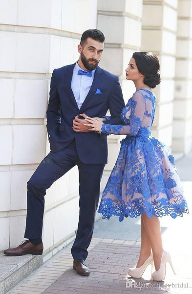 

lace dress 2021 black prom dress short evening dress gowns arabic dresses formal dresses evening long sleeves, Black;red