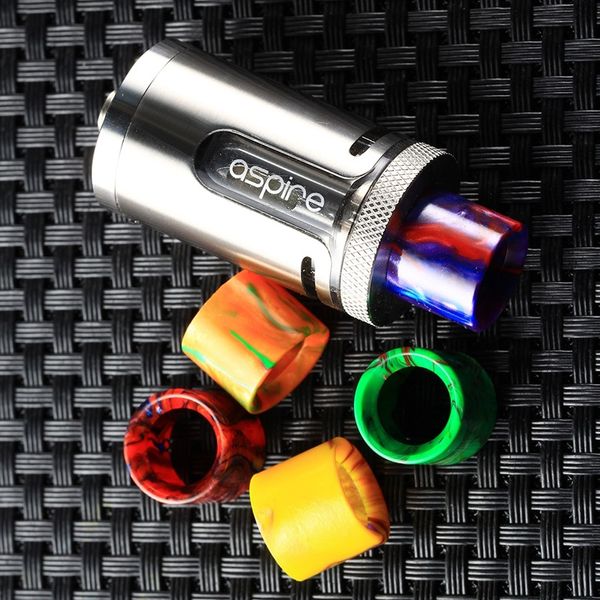 

Newest Cleito EXO Drip Tip Epoxy Resin Drip Tips Colorful Mouthpiece Fit Cleito EXO E Cigarette Tank Best Price DHL Free