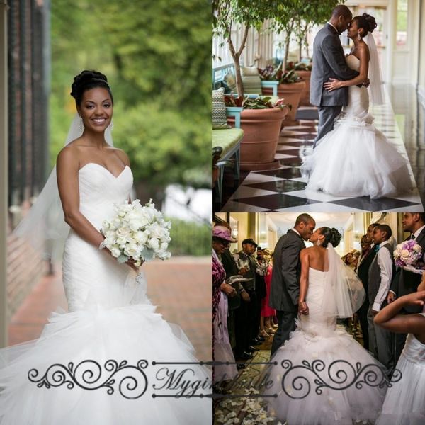 2016tulle Backless Mermaid Wedding Dresses Vintage Sweetheart