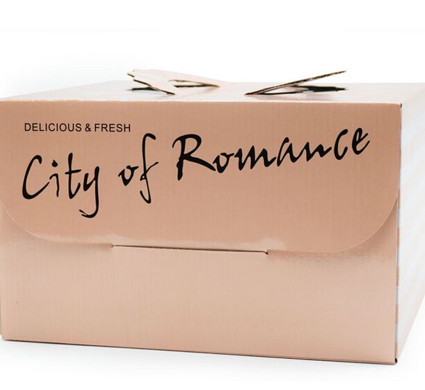 

pink eiffel tower city of romance 6 and 8 inch cake box, mini cake mousse box birthday cake boxes 100pcs/lot ing