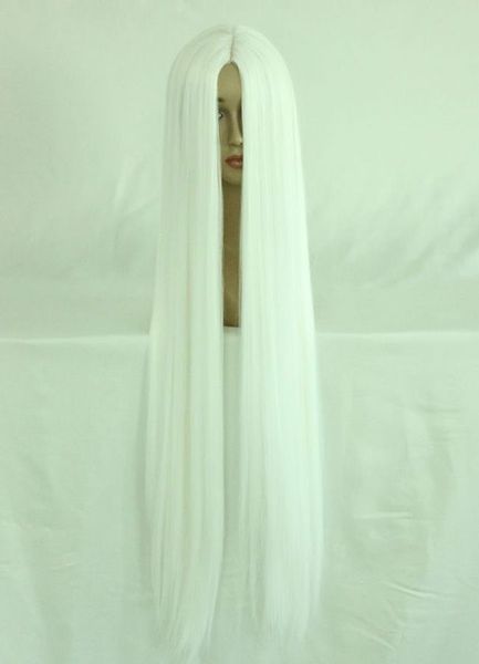 

wholesale-100cm long final fantasy-sephiroth white cosplay costume wig, Black