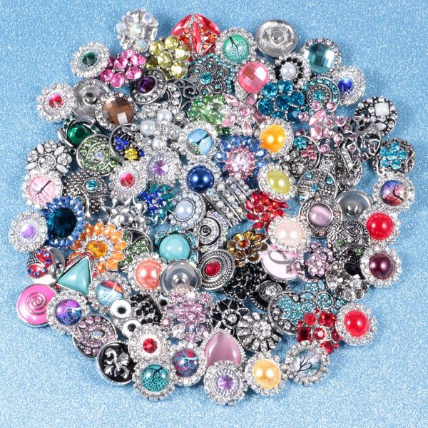 

mix many styles 18mm noosa chunks metal snap button charm rhinestone styles snap button ginger snaps jewelry