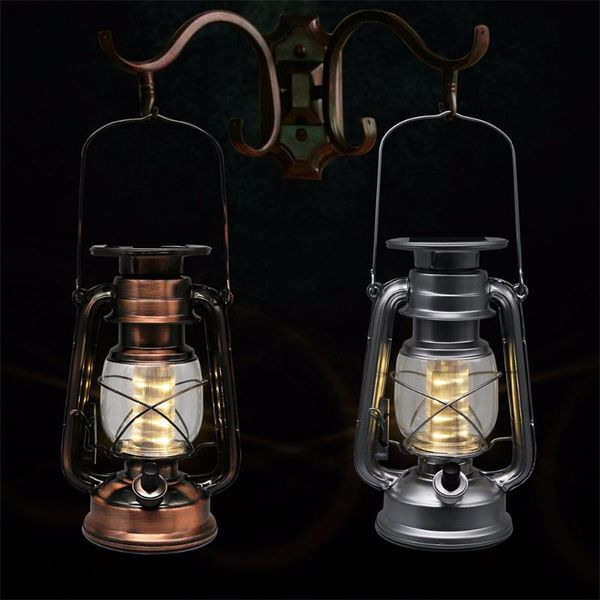 Led Porching Lighting Solar Lantern Vintage Solar Power Led Solar