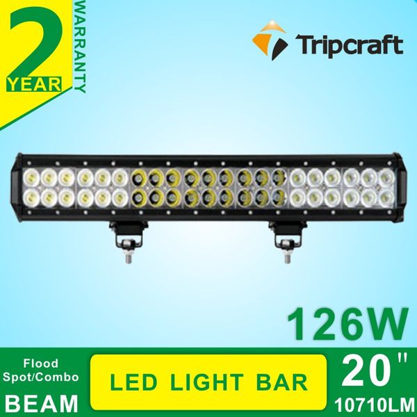 

126 вт 20 дюймов с cree светодиодные фишки работа дальнего света бар бездорожья дальнего света комбо для грузовика трактор внедорожник лодка