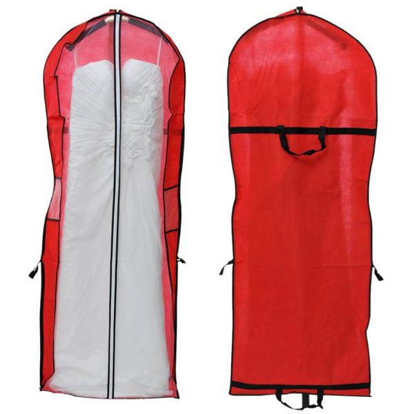 

wholesale- new qualified 2017 storage bag cover clothes protector case for wedding dress gown garment levert dropship dig6429