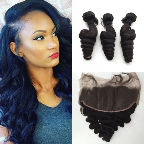 Wholesale 13 6 Lace Frontal Closures With 3 Bundles Brazilian