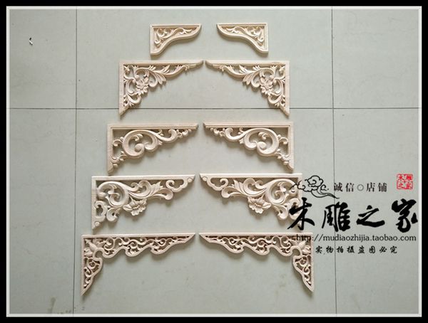 Wood Carving In The European Floral Applique Patch Carved Door Flower Furniture Decoration Flower Bed Flower Flower Of Custom Cabinets Interior Design