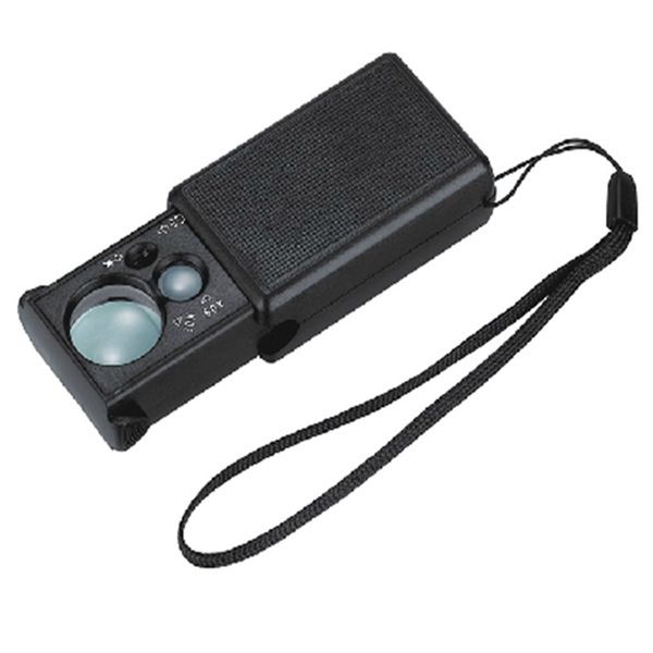 

wholesale-portable 30x 60x magnifying glass with led lights jewelry / maps / newspapers for loupe magnifiers watchmaker