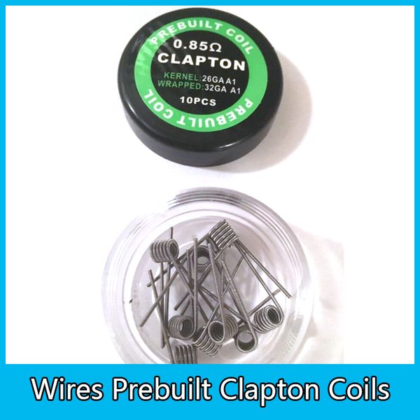 

2016 Prebuilt Coils 1pcs=1box=10units Heating Wires Prebuilt Clapton Coils Tiger Coils Hive Coils Twisted Coils 9 Types for RDA RBA
