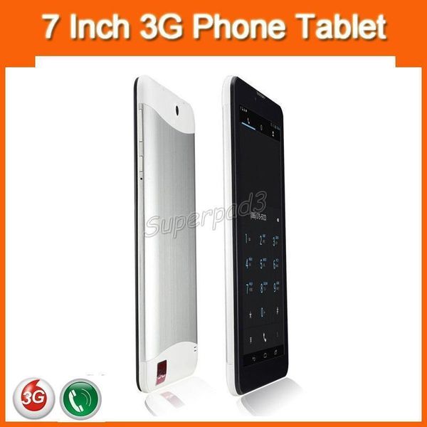 7 pollici MTK6572 Dual Core 3G Call Phablets Schermo HD ROM 4 GB Dual SIM Dual Camera Android 4.2 Bluetooth GPS WIFI Tablet