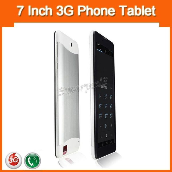 7 Zoll MTK6572 Dual Core 3G Anruf Phablets HD Bildschirm ROM 4 GB Dual-SIM-Dual-Kamera Android 4.2 Bluetooth GPS WIFI-Tablets