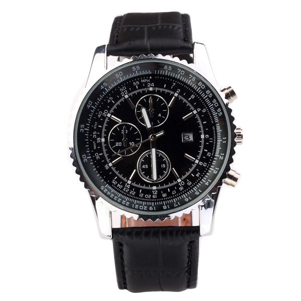 

Мода Breitl бренд мужской кожаный ремешок дата календарь Кварцевые наручные часы 8208