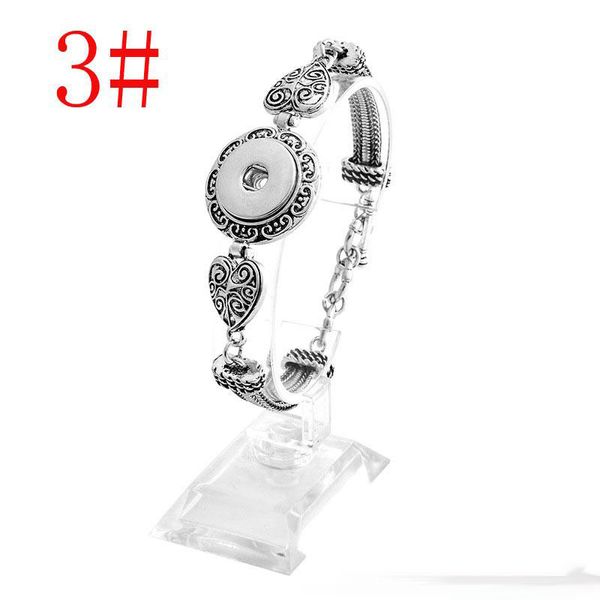 Braccialetti Noosa Chunks fai-da-te placcati argento intercambiabili con bottoni automatici da 18 mm Bracciale moda donna gioielli spedizione gratuita