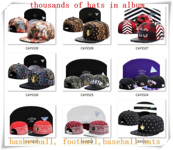 

новый snapback шляпы cap cayler сыновья snap back бейсбол футбол баскетбол повседневная шапки регулируемый размер груза падения выберите из, Blue;gray