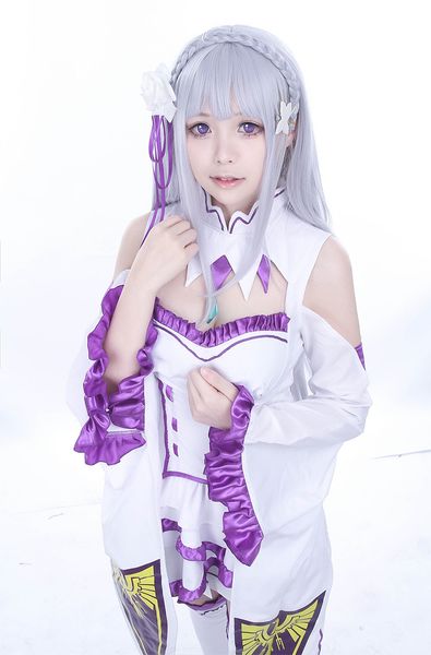 

exquisite workmanship emilia cosplay costumes, re:life in a different world from zero cosplay costumes hipping, Black