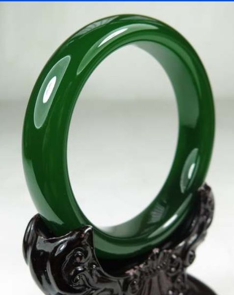 

ювелирные изделия для женщин зеленый нефрит браслет с сертификатом подлинный натуральный зеленый изумруд нефрита браслеты, Black