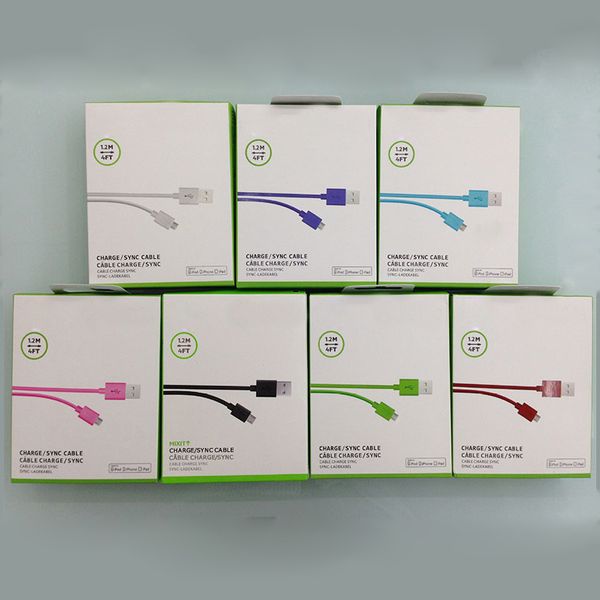 

For Date Sync Cable USB 1.2M 4FT charger Cable For Samsung S4 S5 supports with Retail Package High Qualtiy