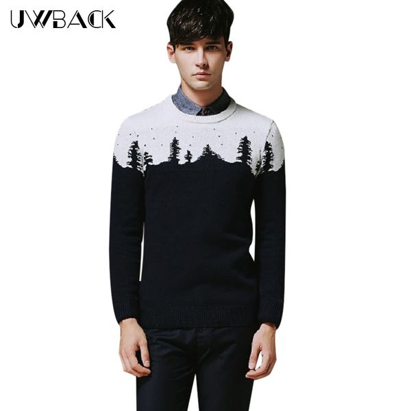 

wholesale-uwback 2016 new autumn winter sweater men fashion patchwork wool pullover men brand clothing blusas warm winter sweaters caa129, White;black