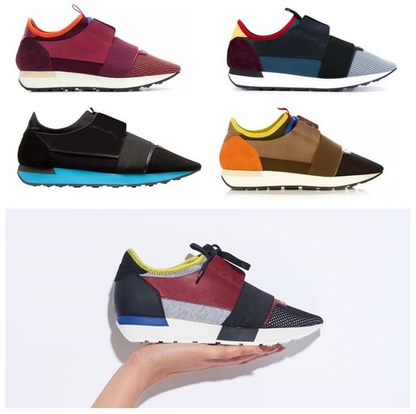 

new arrival casual shoe man woman sneaker fashion mesh leather red white designer shoes scarpe di lusso runner shoe us 5-12, Black