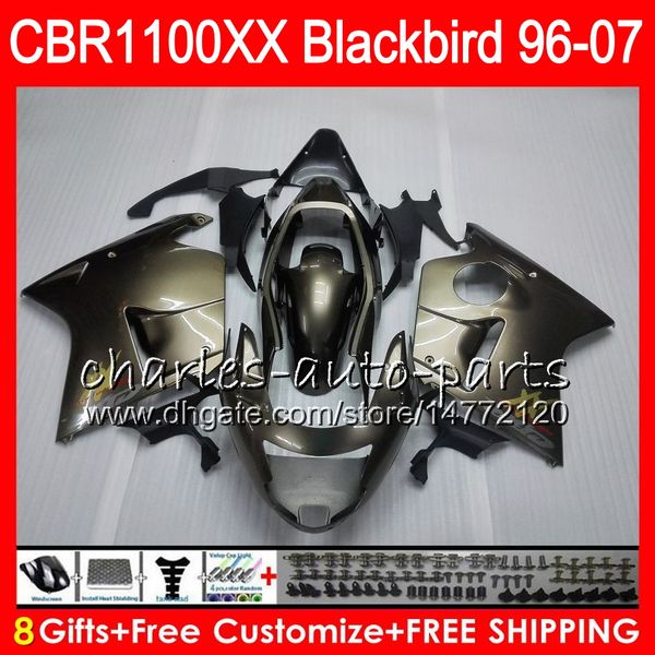 

Корпус для HONDA Blackbird CBR1100 XX CBR1100XX ALL Титан 6 97 98 99 00 01 81NO14 CBR 1100 XX 1100XX 1996 1997 1998 1999 2000 2001 Обтекатель