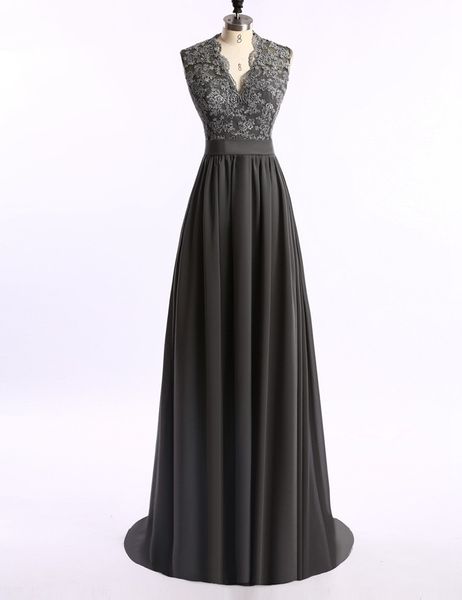 

v шеи последние дизайн линия вечерние платья реальная картина мода длинные вечерние платья халат де вечер на заказ e044 полые аппликации, Black;red