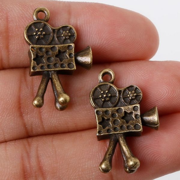 

new new arrival 3pcs 26x16mm antique bronze metal pendant projector charms jewelry findings accessories for diy jewelry makin, Bronze;silver