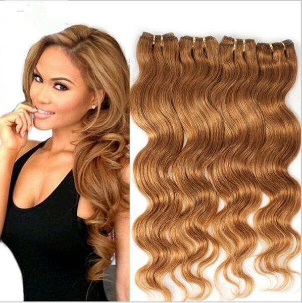 Grade 8a Hair Weave Bundles 100g Pc 27 Light Brown Hair