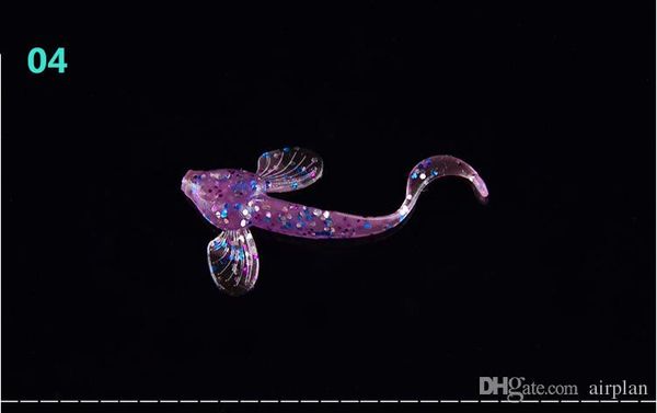 

12pcs of soft lure shad bass 4cm 0.5g rubber bionic fishing lure fish smell artificial fly fishing bait wobbler accessories