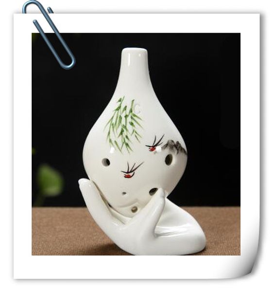 

китайский традиционный мультфильм 6 отверстие c шесть ac alto длинный рот ocarinas профессиональный ручной росписью новичок