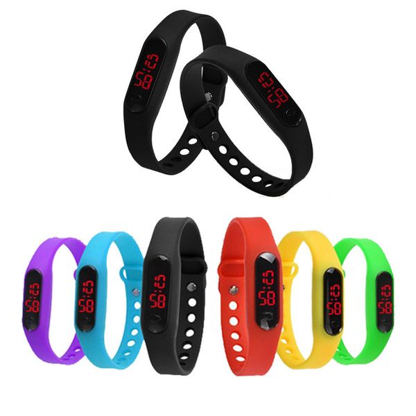 

LED мода сенсорный водонепроницаемый электронные часы бесплатная доставка