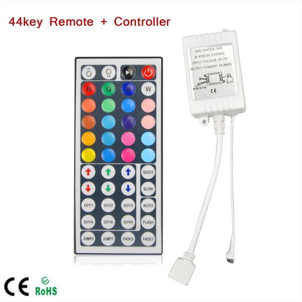 

12 в 44Key ИК пульт дистанционного управления для SMD 3528 5050 RGB светодиодные полосы свет