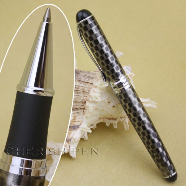 

100% NEW Jinhao X750 High Quality Silvery and Grey Chessboard Ballpoint Ball point Rollerball Roller ball pen Free shipping Pens