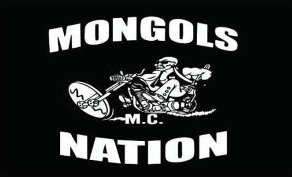 

MONGOLS NATION MC MOTORCYCLE BIKER FLAG BLACK WHITE Flag Banner 150CM*90CM 3*5FT Polyester Custom Banner Sports Flag