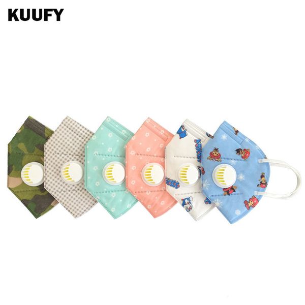 

wholesale- kuufy 20pcs/lot pattern pm2.5 non-woven fabrics mouth-muffle flu face mask n95 breathing antifogging haze dustproof mask, Black