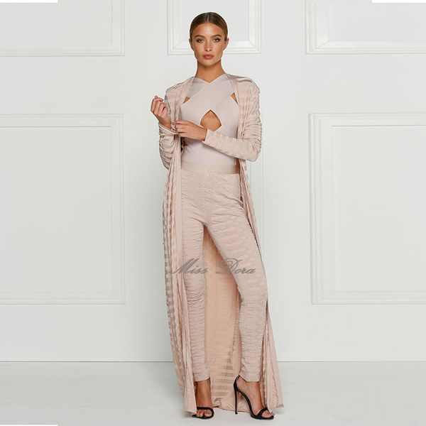 

wholesale- 2016 autumn new runway jacquard bandage coat & jacket beige blue black leggings evening party bandage casual cardigan with belts, Black;brown
