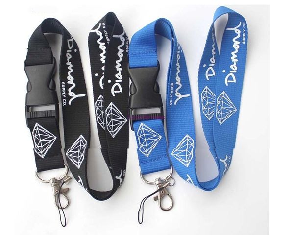 

Hot!10 Pcs 2Color Diamond Clothing Keychain LANYARD Neck cellphone Strap ID Badge Card Holder New Choose Design