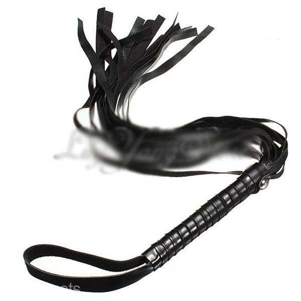 Spielzeug für Erwachsene Unisex PU-Lederpeitsche Flogger Erwachsener Griff Sexspielzeug Tawse Sex Role Play Tool # R571