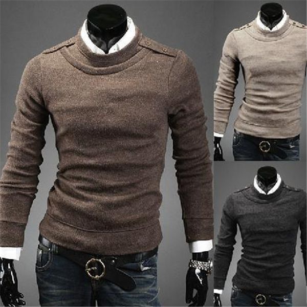 

wholesale-2016 new business casual men's head tide sweaters, White;black