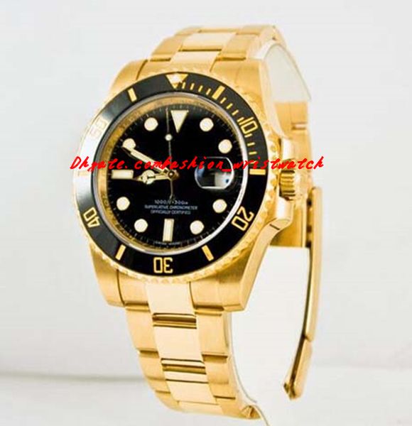

Top Quality Luxury Watches Sapphire 40mm BLACK DIAL CERAMIC BEZEL MODEL 116618 Automatic Sport Mens Watch Men's Wrist Watches