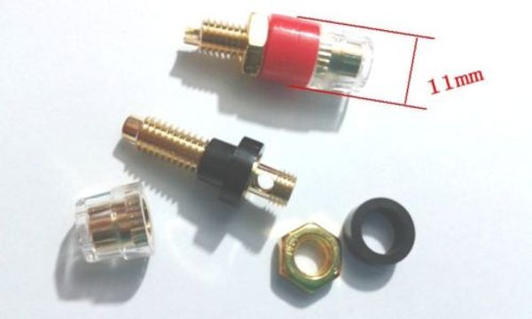 50 Stück Kupfer-Verstärker-Lautsprecherkabel-Anschlussklemme für 4-mm-Bananenstecker