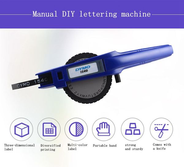 

original genuine 1540 manual three-dimensional embossed diy label machine typewriter typewriter 3d cutting plotter