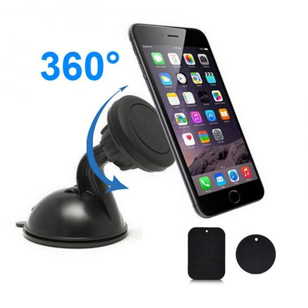 

New univer al 360 rotation auto convenient magnet uction car wind hield mount holder for mobile phone